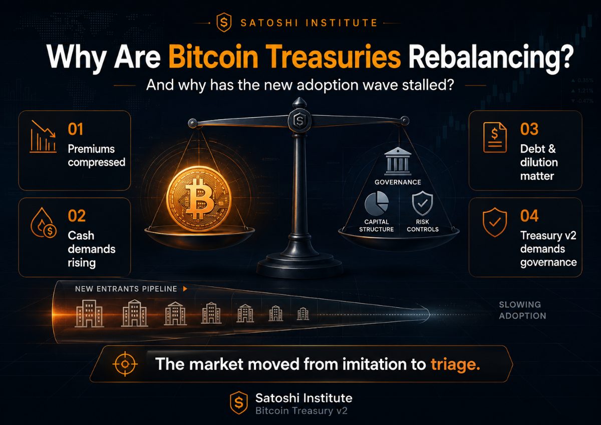 Why Bitcoin treasuries are changing course, and new adopters are staying away