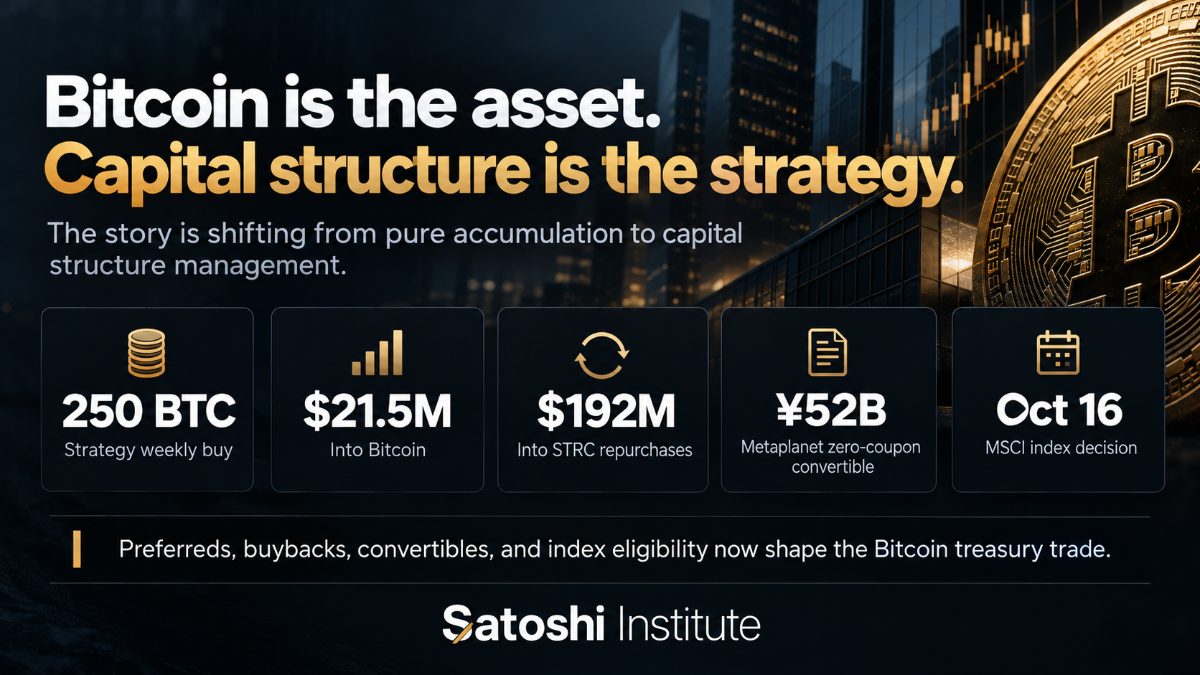 The Bitcoin Treasury Trade Is Becoming a Capital-Structure Trade