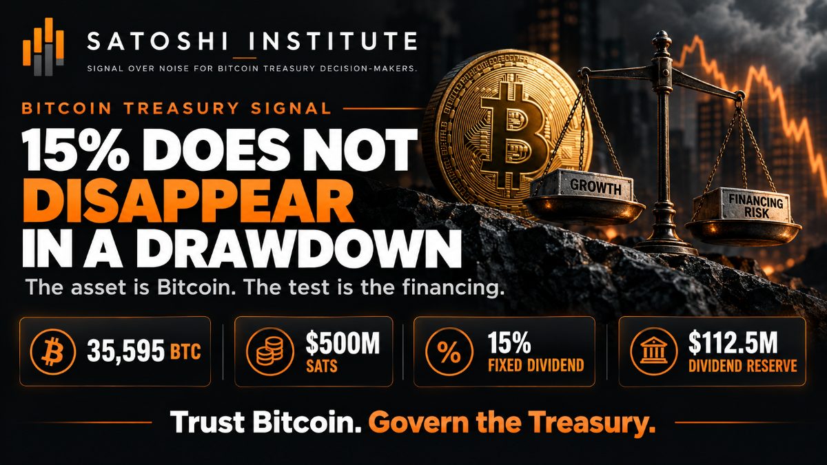 Strive Just Became the Treasury Model’s Stress Test